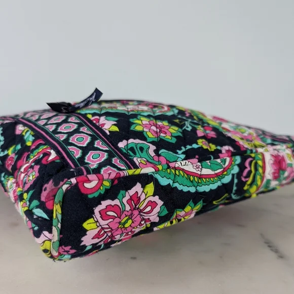 Vera Bradley Navy Colorful Petal Paisley Crossbody Bag Purse - Picture 9 of 15